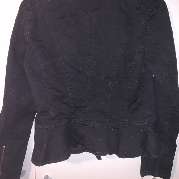 M Black Jean Zippered Jackets - Picture 6 of 6